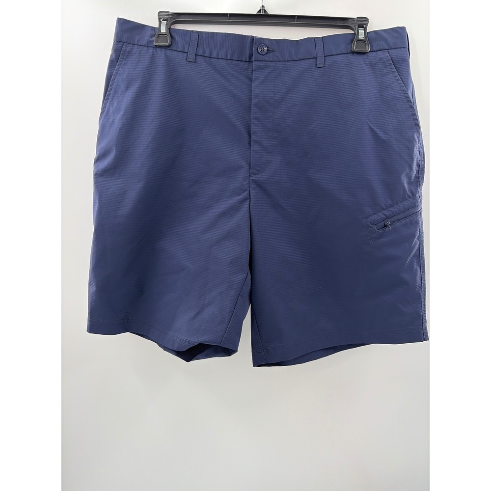 Pebble Beach Dry-Luxe Performance Mens Golf Shorts Navy Blue Size 38 Tech Pocket